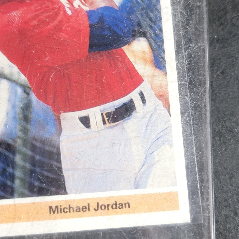 1990 Upper Deck #SP1 Michael Jordan RC Rookie Chicago White Sox In Slab PICS! - Picture 4 of 10